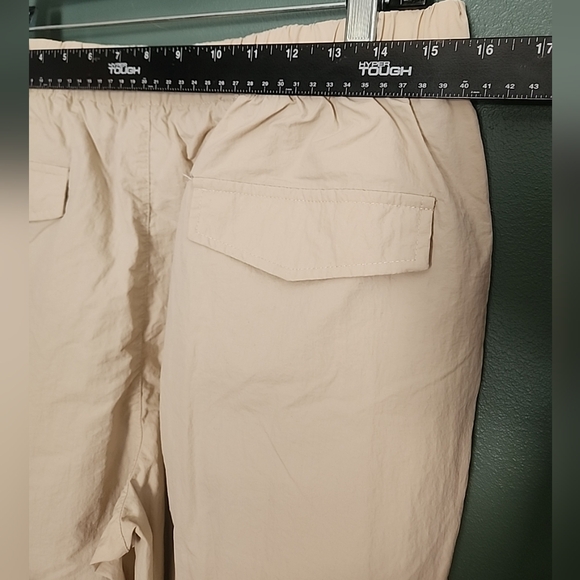 WILO the Label Anthropologie Parachute Fly Cargo Wide Leg Pants Clay Khaki Med - Picture 6 of 10